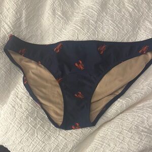 Navy Bikini Bottom with Red Lobster Print from Old Navy XL